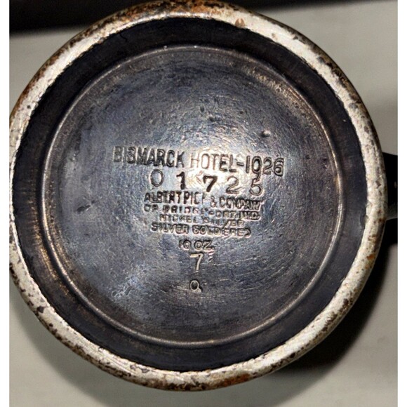 Vintage BISMARCK HOTEL CHICAGO 10oz Creamer Albert Pick & Co Numbered - Picture 7 of 8